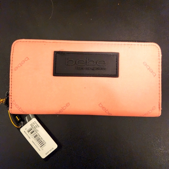 Bebe Pink Peach Color Wallet - Picture 1 of 11